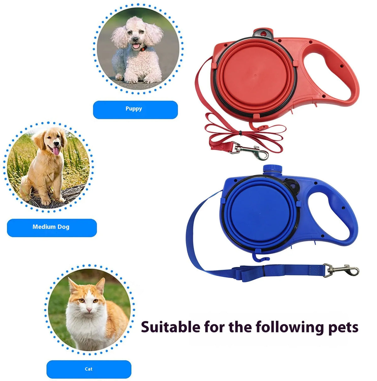 3-in-1 Water Bottle With Leash