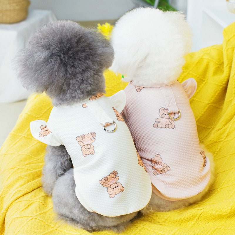 Brown Bear T-shirt with Leash Attachment