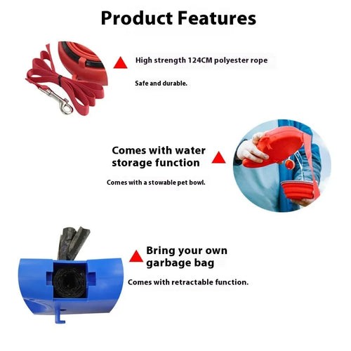 3-in-1 Water Bottle With Leash