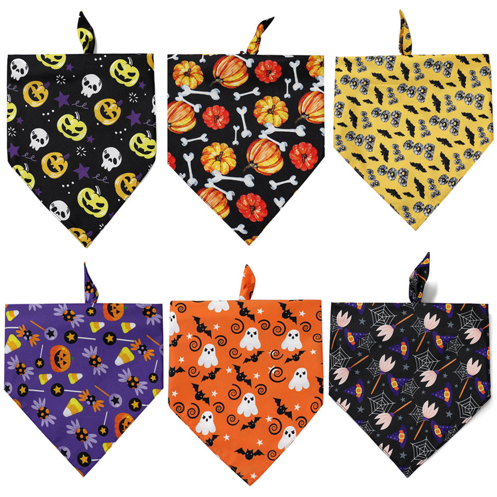 Halloween pet scarf
