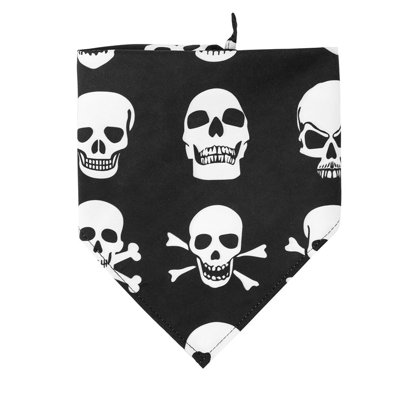 Halloween Skull Dog scarf
