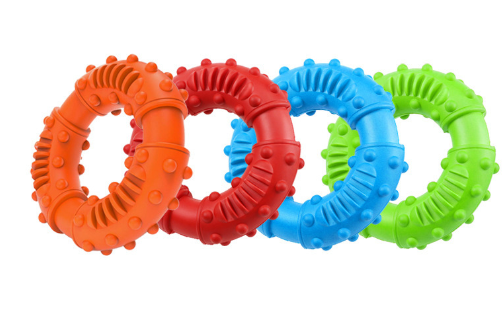 Interactive rubber donut