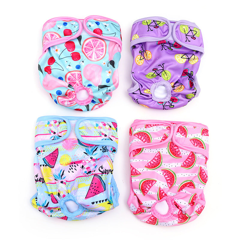 Tropical Fruit sanitary pants