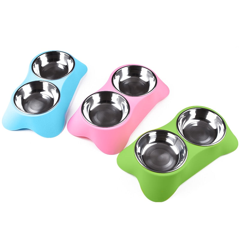 Non-slip double pet Bowl